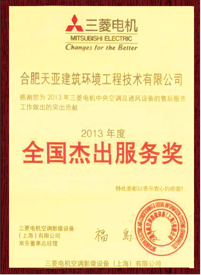 全國(guó)杰出服務(wù)獎(jiǎng)